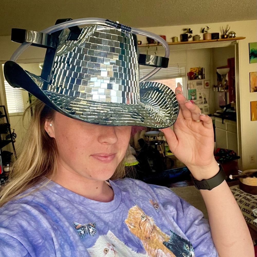 Disco Cowboy Hat (Beer Helmet)